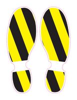 Safety Shoe Print Sticker